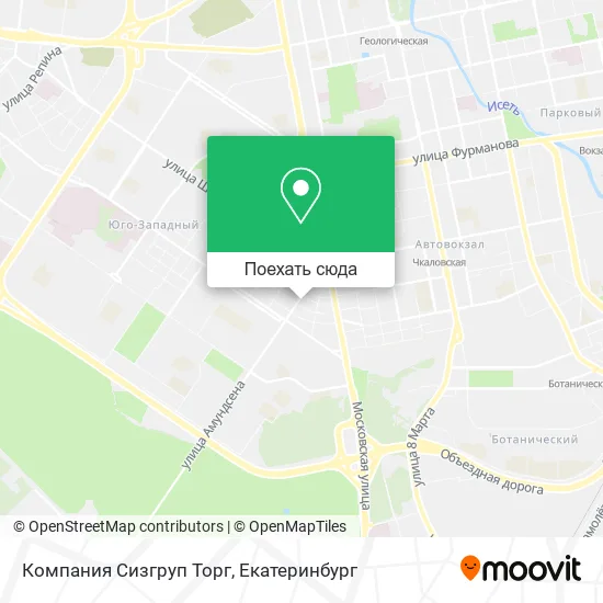Карта Компания Сизгруп Торг