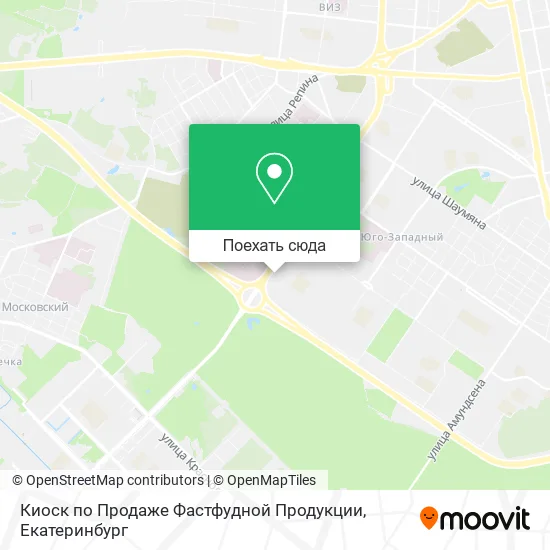 Карта Киоск по Продаже Фастфудной Продукции
