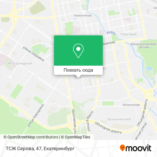 Карта ТСЖ Серова, 47