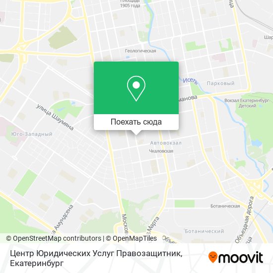 Карта Центр Юридических Услуг Правозащитник