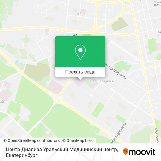 Карта Центр Диализа Уральский Медицинский центр