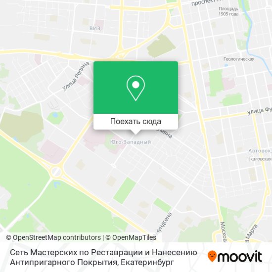 Карта Сеть Мастерских по Реставрации и Нанесению Антипригарного Покрытия