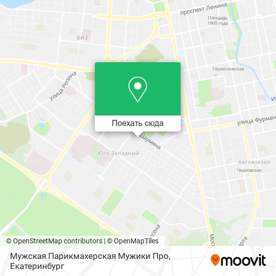 Карта Мужская Парикмахерская Мужики Про