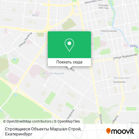 Карта Строящиеся Объекты Маршал-Строй