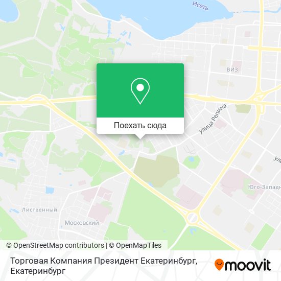Карта Торговая Компания Президент Екатеринбург