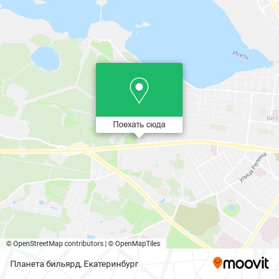 Карта Планета бильярд