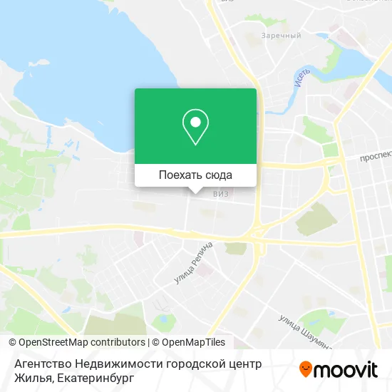 Карта Агентство Недвижимости городской центр Жилья