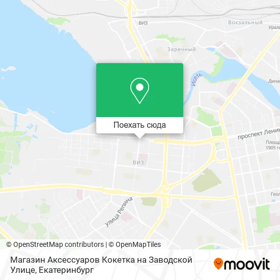 Карта Магазин Аксессуаров Кокетка на Заводской Улице