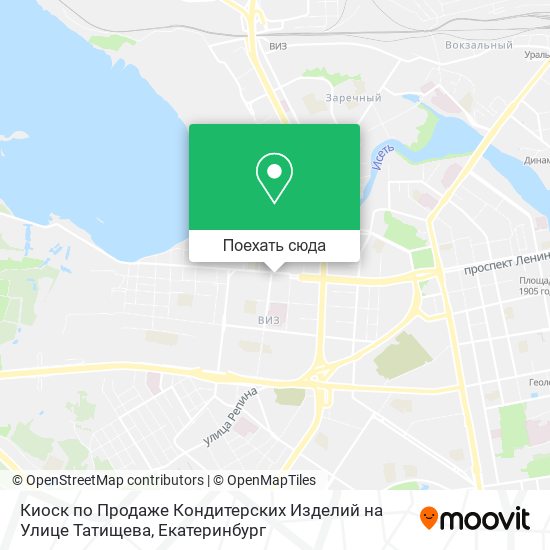 Карта Киоск по Продаже Кондитерских Изделий на Улице Татищева