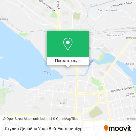 Карта Студия Дизайна Урал Веб