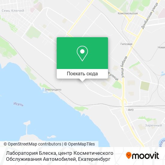 Карта Лаборатория Блеска, центр Косметического Обслуживания Автомобилей