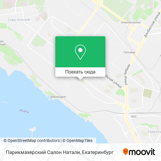 Карта Парикмахерский Салон Натали