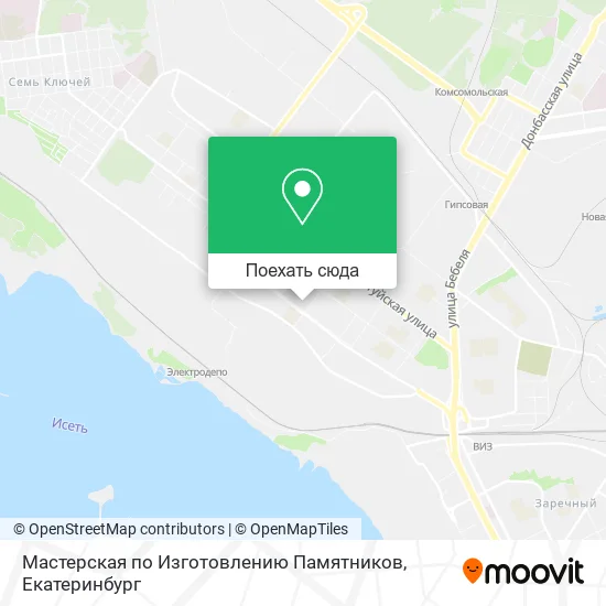 Карта Мастерская по Изготовлению Памятников