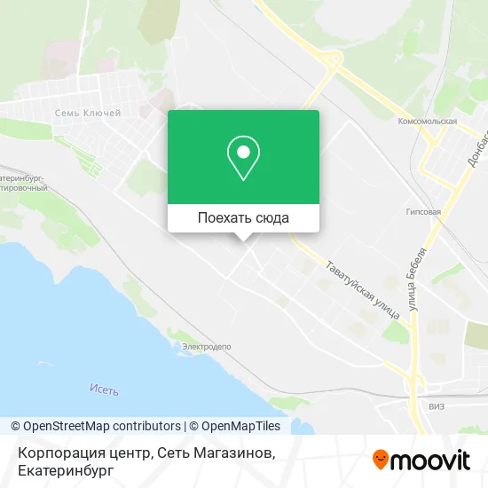Карта Корпорация центр, Сеть Магазинов