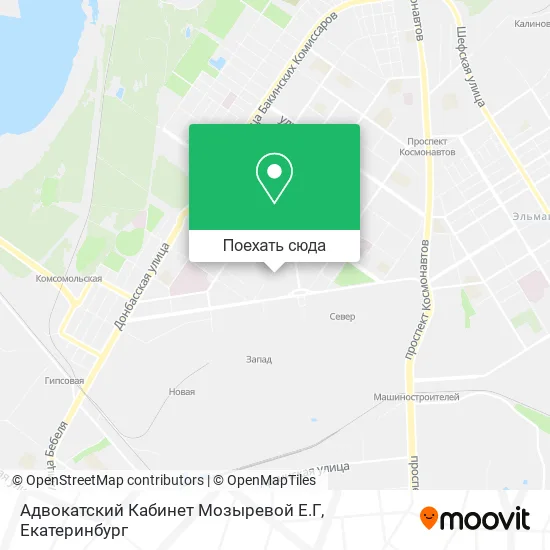 Карта Адвокатский Кабинет Мозыревой Е.Г