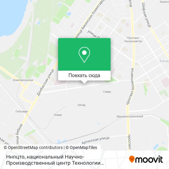 Карта Ннпцто, национальный Научно-Производственный центр Технологии Омоложения