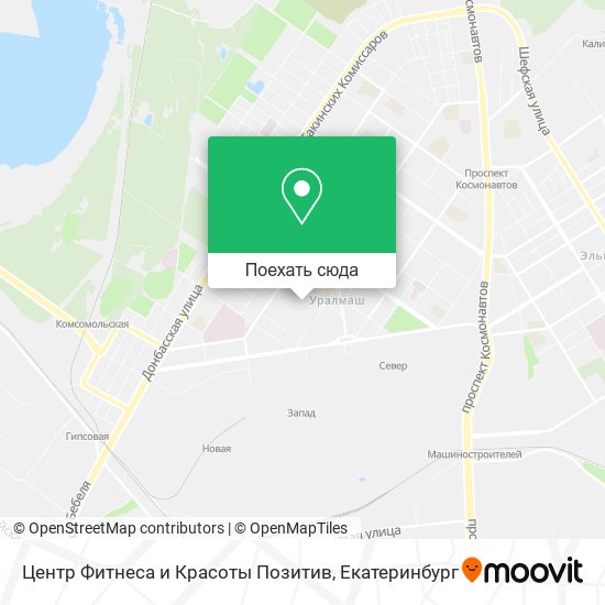Карта Центр Фитнеса и Красоты Позитив