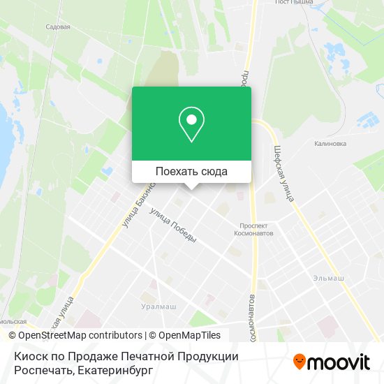 Карта Киоск по Продаже Печатной Продукции Роспечать