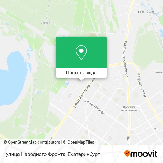 Карта улица Народного Фронта