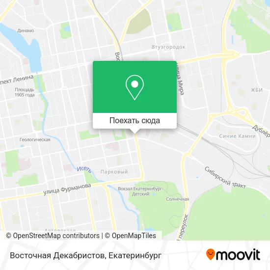 Карта Восточная Декабристов