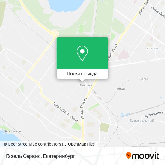 Карта Газель Сервис