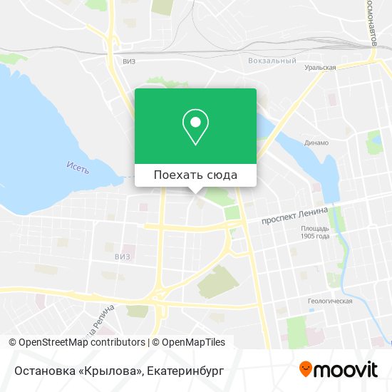 Карта Остановка «Крылова»