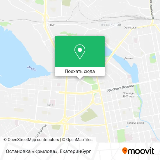 Карта Остановка «Крылова»