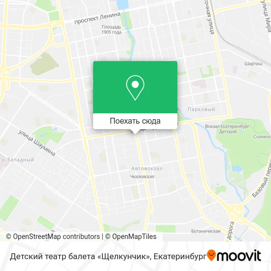 Карта Детский театр балета «Щелкунчик»