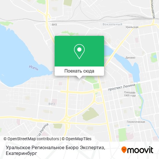 Карта Уральское Региональное Бюро Экспертиз