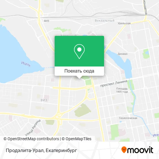 Карта Продэлита-Урал