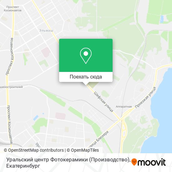 Карта Уральский центр Фотокерамики (Производство)