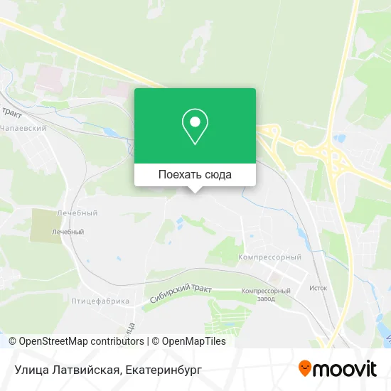 Карта Улица Латвийская