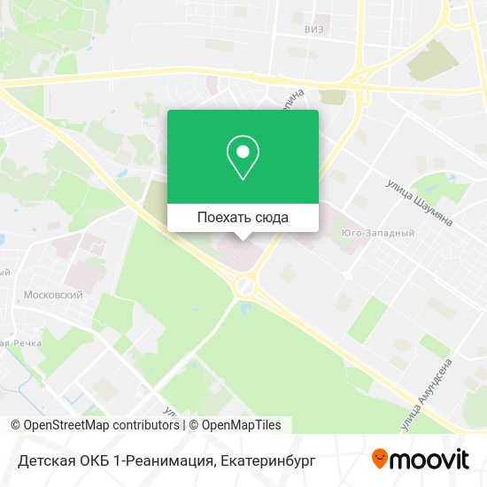 Карта Детская ОКБ 1-Реанимация