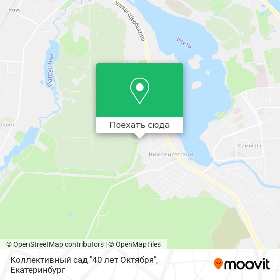 Карта Коллективный сад "40 лет Октября"