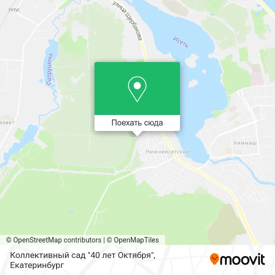 Карта Коллективный сад "40 лет Октября"