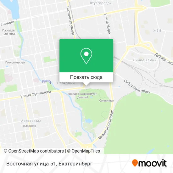 Карта Восточная улица 51