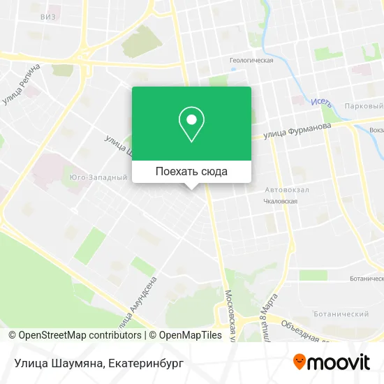 Карта Улица Шаумяна