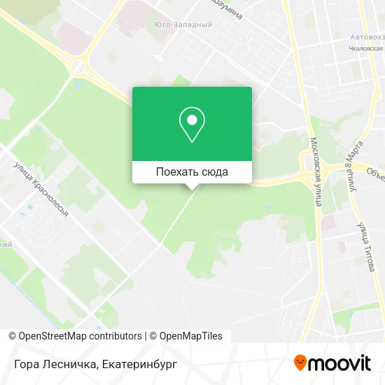 Карта Гора Лесничка