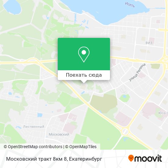 Карта Московский тракт 8км 8