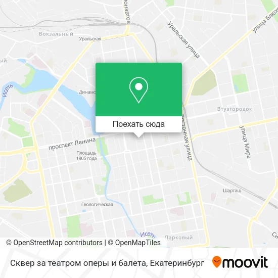 Карта Сквер за театром оперы и балета
