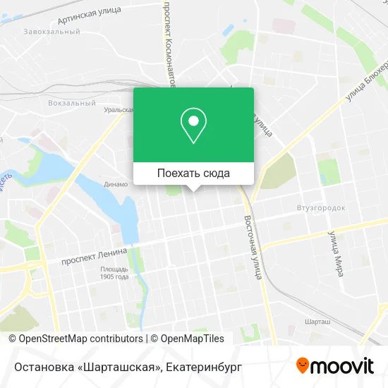 Карта Остановка «Шарташская»