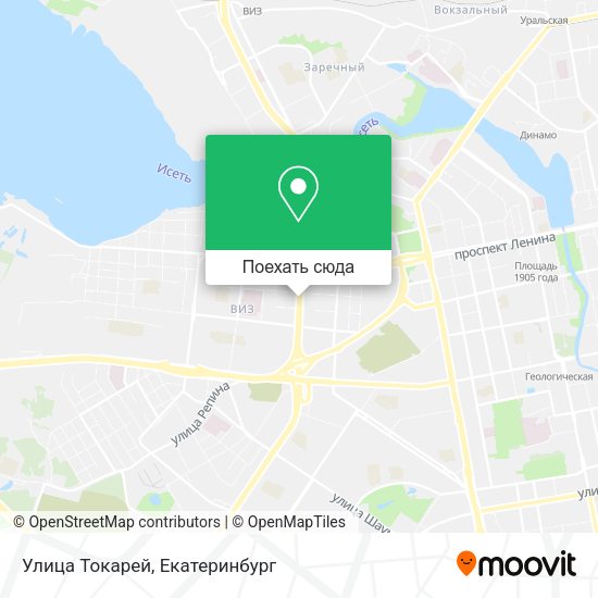 Карта Улица Токарей