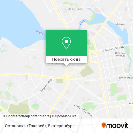 Карта Остановка «Токарей»