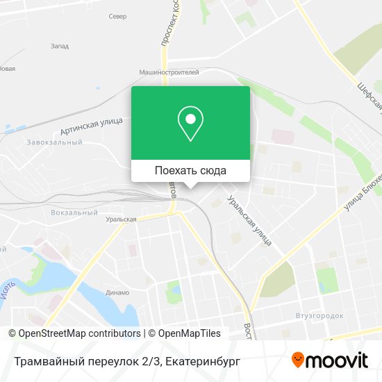 Карта Трамвайный переулок 2/3