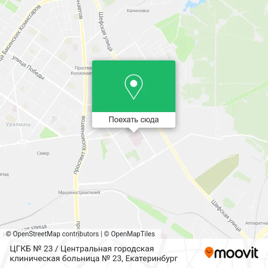 Карта ЦГКБ № 23 / Центральная городская клиническая больница № 23