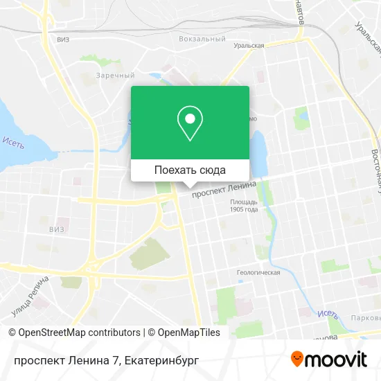 Карта проспект Ленина 7