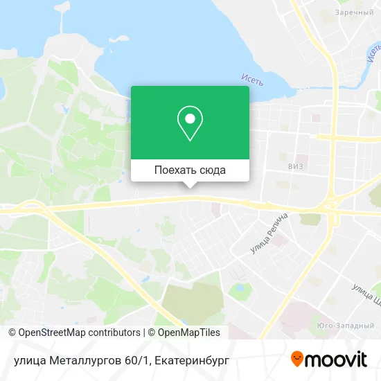 Карта улица Металлургов 60/1