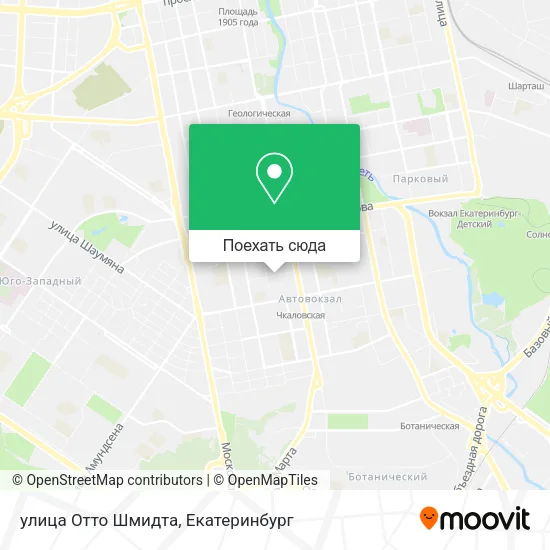 Карта улица Отто Шмидта