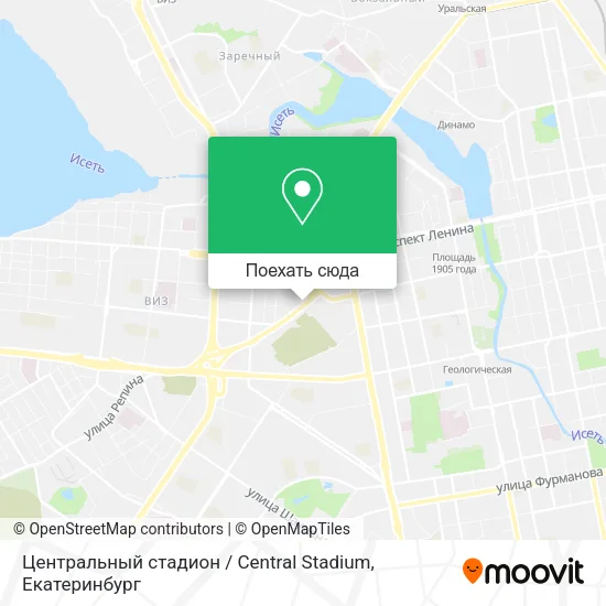 Карта Центральный стадион / Central Stadium