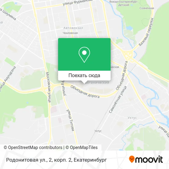 Карта Родонитовая ул., 2, корп. 2